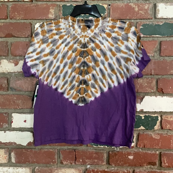 AGOLDE Tie Dye Baby Tee EUC/on Roxy Doyle - Picture 4 of 4